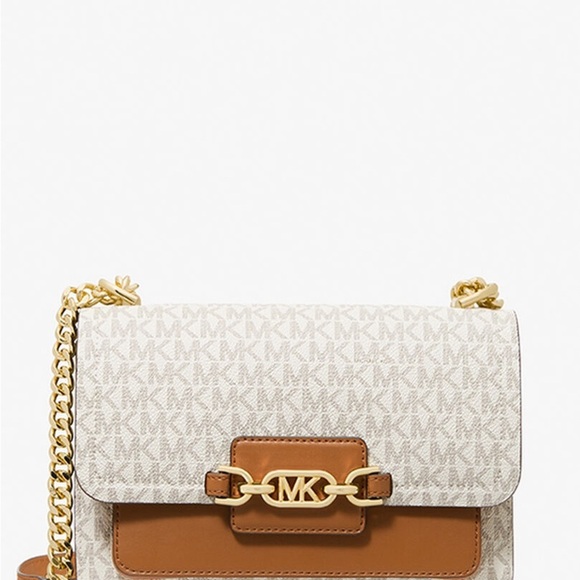 Michael Kors Cream and Brown Crossbody Bag - Picture 1 of 8